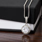 To My Amazing Bonus Mom | Loving me as your own | Eternal Necklace with Heartfelt Message | Mothers Day Birthday Day