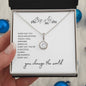 You Move Mountains I You Change The World | Eternal Hope Necklace with Heartfelt Message