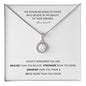 Braver Smarter Stronger Loved I Future Dreams | Eternal Hope Necklace with Heartfelt Message