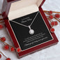 To My Amazing Bonus Mom | Loving me as your own | Eternal Necklace with Heartfelt Message | Mothers Day Birthday Day