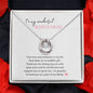 To My Wonderful Bonus Mom | Love and Support | Lucky in Love Necklace with Heartfelt Message | Mothers Day