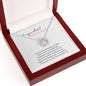 To My Wonderful Bonus Mom | Love and Support | Lucky in Love Necklace with Heartfelt Message | Mothers Day