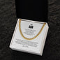 To My Son | Capable of Achieving Anything | Cuban Link Chain With Heartfelt Message