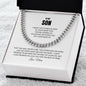 To My Son | Capable of Achieving Anything | Cuban Link Chain With Heartfelt Message