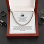 To My Son | Capable of Achieving Anything | Cuban Link Chain With Heartfelt Message