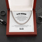 To My Husband | To Love And Grow Old With You | Cuban Link Chain With Heartfelt Message