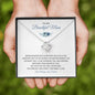 To My Beautiful Mom | Greatest Gift in the World | Love Knot Necklace with Heartfelt Message