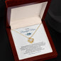 To My Beautiful Mom | Greatest Gift in the World | Love Knot Necklace with Heartfelt Message