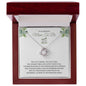 To an Amazing Mom to be | Wonderful Journey of Motherhood | Love Knot Necklace with Heartfelt Message