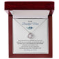 To My Beautiful Mom | Greatest Gift in the World | Love Knot Necklace with Heartfelt Message