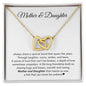 Mother Daughter | Special Bond | Interlocking Hearts Necklace with Heartfelt Message | Mothers Day