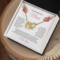 To My Amazing Mom | Love and Support | Interlocking Hearts Necklace with Heartfelt Message | Mothers Day