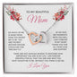 To My Amazing Mom | Love and Support | Interlocking Hearts Necklace with Heartfelt Message | Mothers Day
