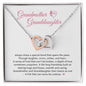 Grandmother Granddaughter | Special Bond | Interlocking Hearts Necklace with Heartfelt Message | Mothers Day