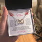 To My Amazing Mom | Love and Support | Interlocking Hearts Necklace with Heartfelt Message | Mothers Day