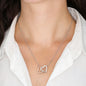 Grandmother Granddaughter | Special Bond | Interlocking Hearts Necklace with Heartfelt Message | Mothers Day