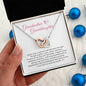 Grandmother Granddaughter | Special Bond | Interlocking Hearts Necklace with Heartfelt Message | Mothers Day
