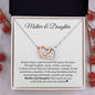 Mother Daughter | Special Bond | Interlocking Hearts Necklace with Heartfelt Message | Mothers Day