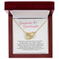 Grandmother Granddaughter | Special Bond | Interlocking Hearts Necklace with Heartfelt Message | Mothers Day