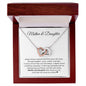 Mother Daughter | Special Bond | Interlocking Hearts Necklace with Heartfelt Message | Mothers Day