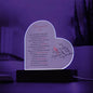 Sympathy Gift | Loss of Loved One | Remember Me Cardinal | Acrylic Heart Plaque