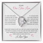 To My One True Love, Hand in Hand with You | Forever Love Necklace with Heartfelt Message