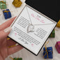 To My One True Love, Hand in Hand with You | Forever Love Necklace with Heartfelt Message
