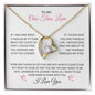 To My One True Love, Hand in Hand with You | Forever Love Necklace with Heartfelt Message