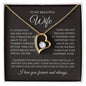 To My Beautiful Wife, How Special You Are Necklace | Forever Love Necklace with Heartfelt Message