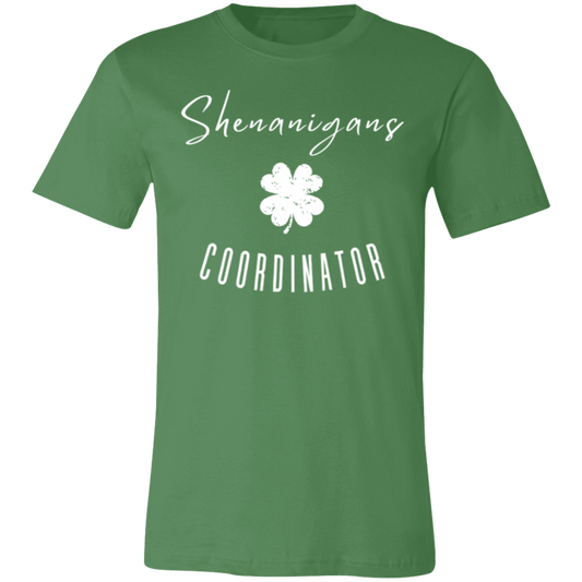 Shenanigans Coordinator T-Shirt | St. Patrick's Day |Unisex Jersey Short-Sleeve T-Shirt